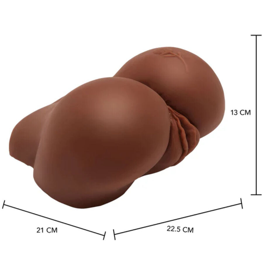 ACT - REALISTIC BIG ASS MASTURBATOR WITH BROWN VIBRATOR