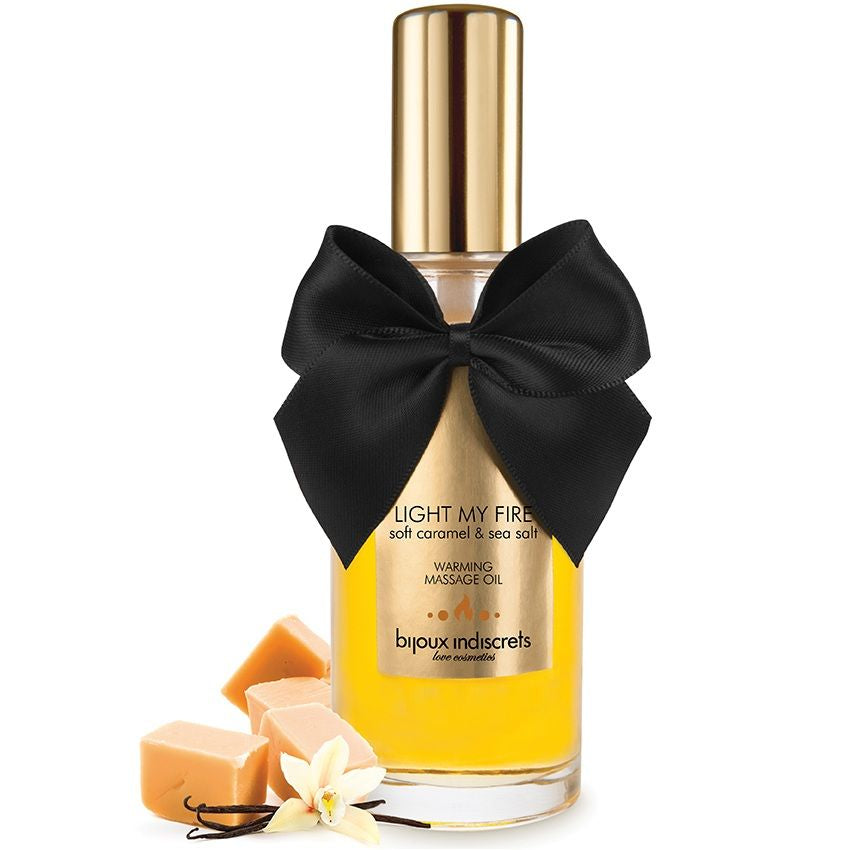 BIJOUX - HEAT EFFECT MASSAGE OIL WITH CARAMEL SCENT