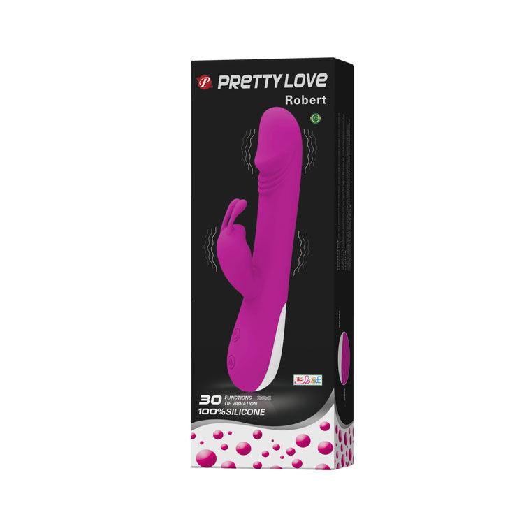 PRETTY LOVE - VIBRADOR ROBERT COM ESTIMULADOR DE CLITÓRIS - Intimate Vibes