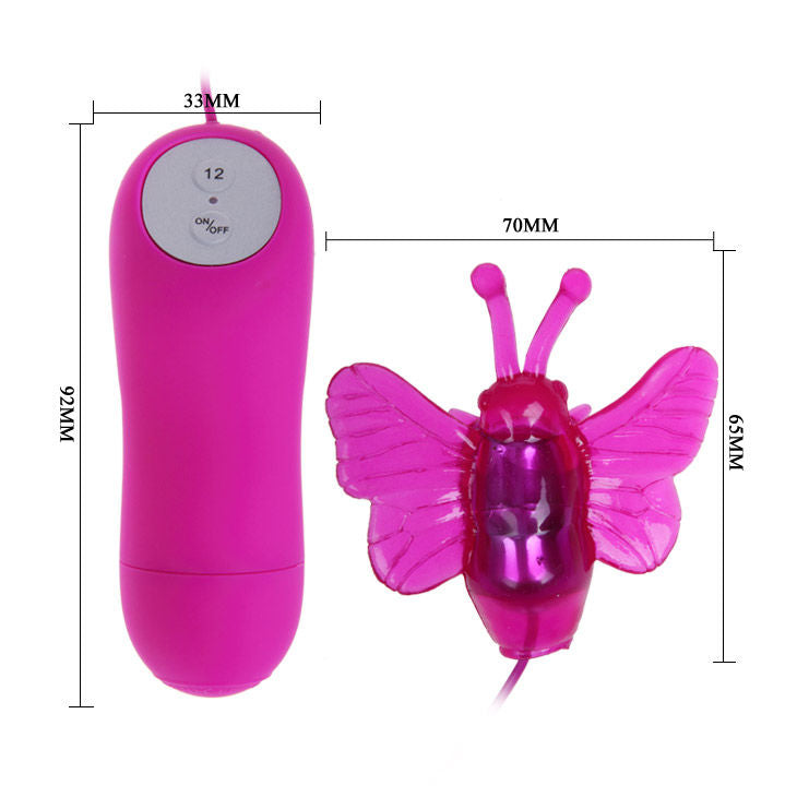 VIBRADOR ESTIMULADOR MARIPOSA PRETTY LOVE SECRET 12V