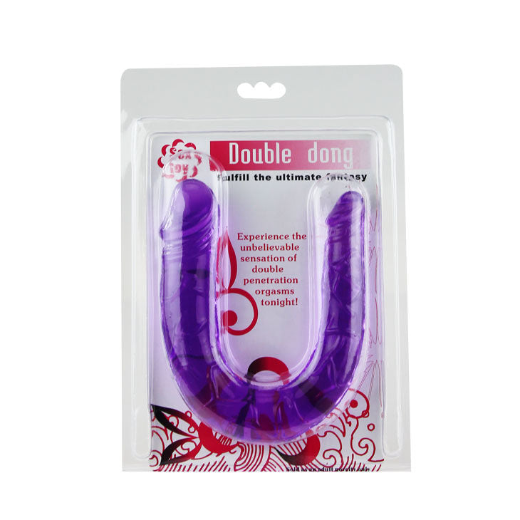 DANCE - DOUBLE DILDO IN FLEXIBLE JELLY LILS