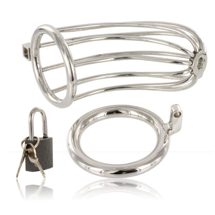 Stainless Steel Male Chastity Cage – Metal Hard