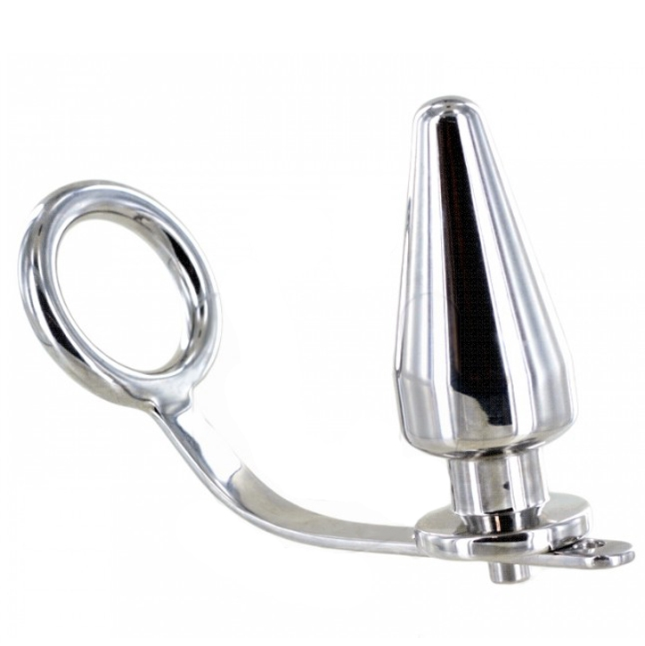 ANILLO DE ACERO - METAL DURO CON PLUG ANAL 80 X 55 MM