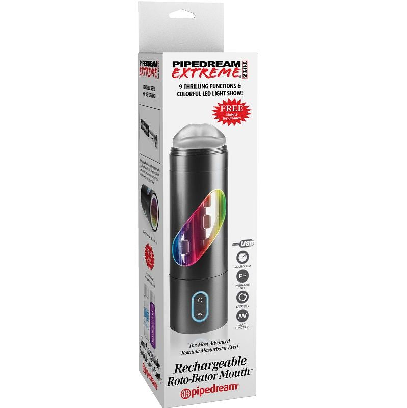 EXTREME TOYZ - MALE MASTURBATOR MOUTH ROTO BATOR USB