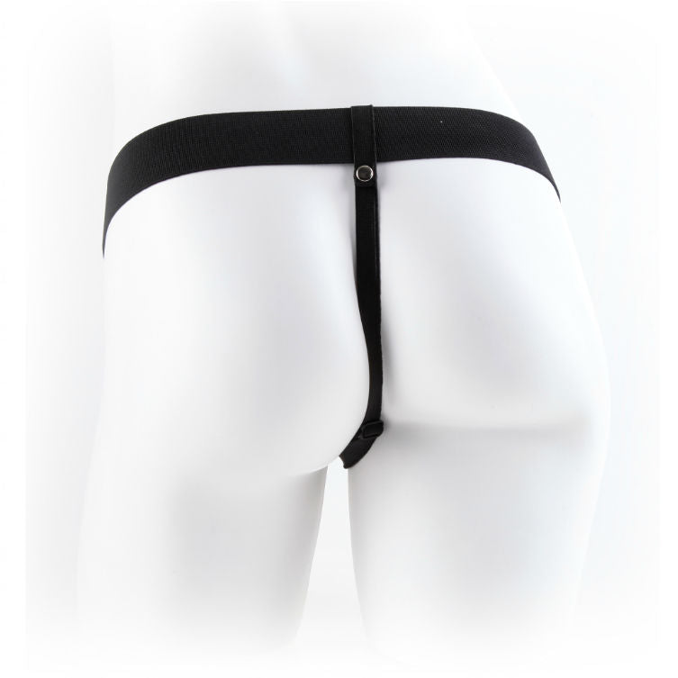 FETISH FANTASY SERIES - 7 HOLLOW STRAP-ON WITH 17.8CM FLESH BALLS