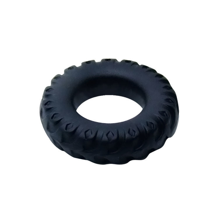 ANILLO TITAN NEGRO VERDE DANZA 2 CM 