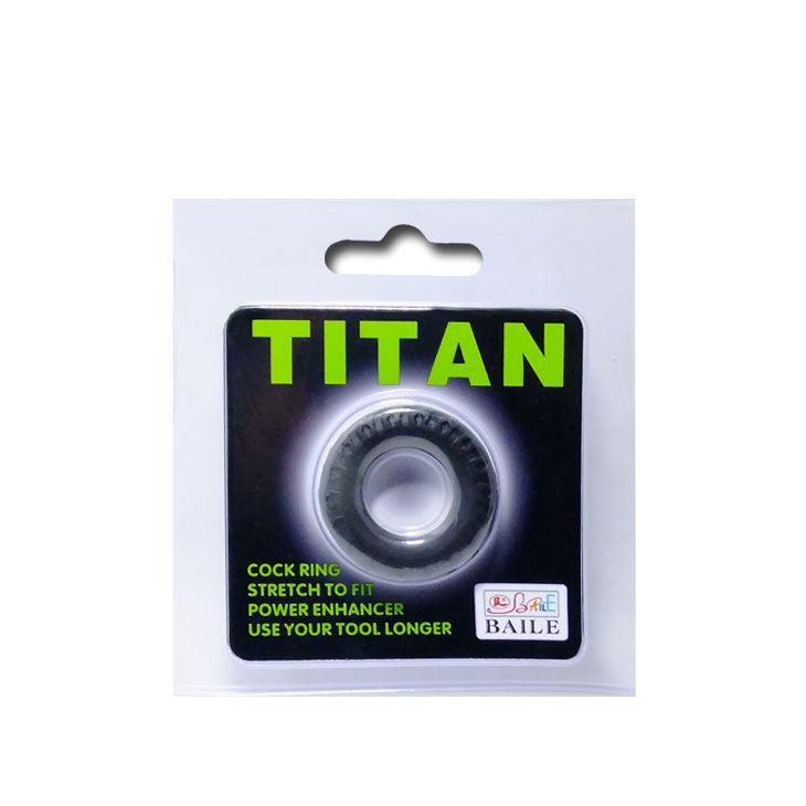 ANILLO TITAN NEGRO VERDE DANZA 2 CM 