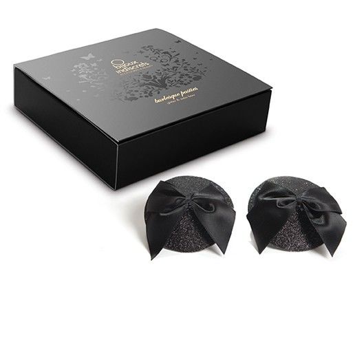 JEWELLERY - BURLESQUE BRIGHT NIPPLE COVERS WITH BOW