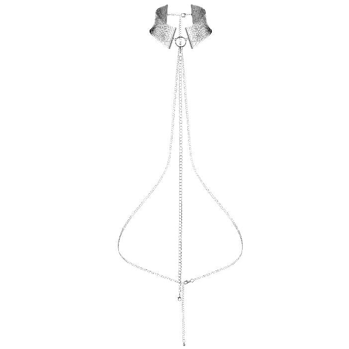 BIJOUX - DESIR MÉTALLIQUE SILVER METALLIC NECKLACE