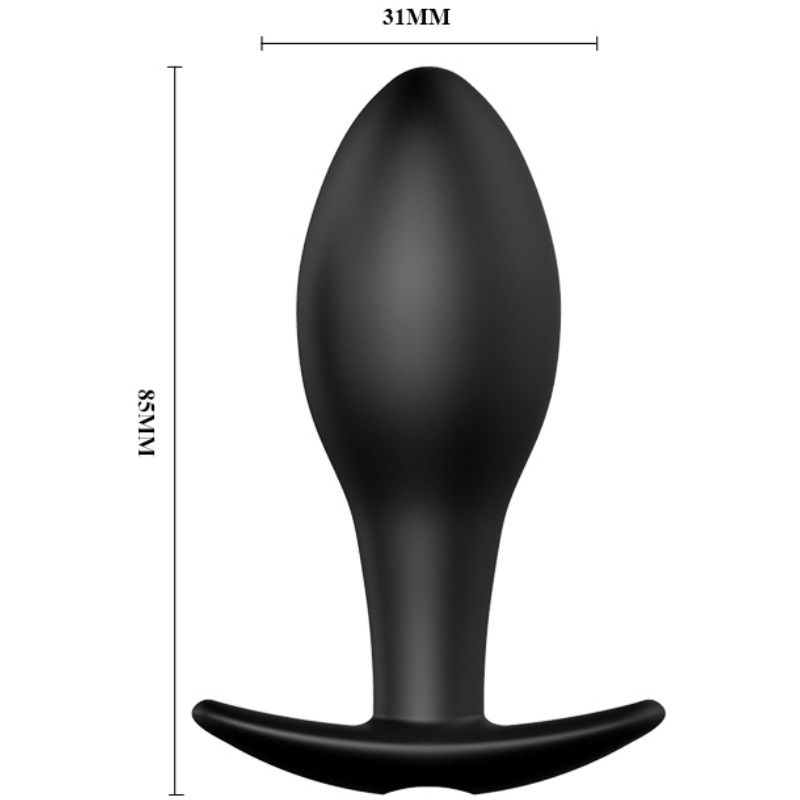 PRETTY LOVE - ANAL PLUG ANCHORA SILICONE SHAPE 12 VIBRATION MODES BLACK