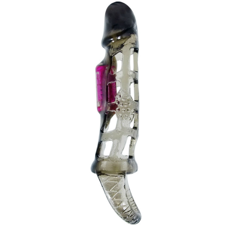 BAILE - PENIS EXTENSION SLEEVE WITH VIBRATOR AND 13.5 CM HANDLE