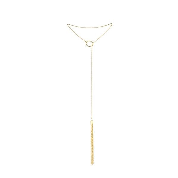 JEWELLERY - MAGNIFICENT METAL NECKLACE WITH GOLDEN FRINGES