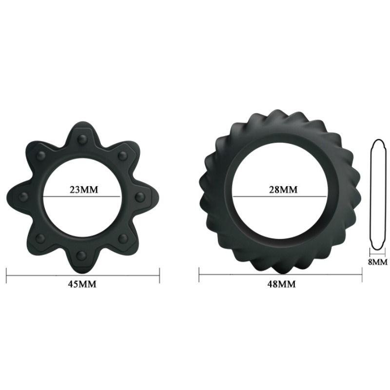 DANCE - KIT 2 FLOWERING SILICONE RINGS
