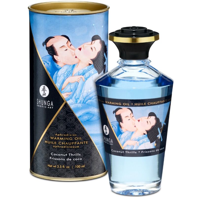 SHUNGA - MASSAGE OIL WITH WARMING EFFECT COCONUT FLAVOR 100 ML