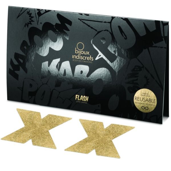 BIJOUX - INDISCRETS GOLD BICOFLASH COVERS