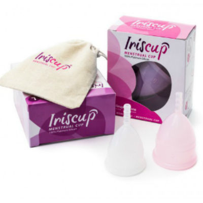 IRISCUP - PINK SMALL MONTH CUP A + FREE STERILIZER BAG