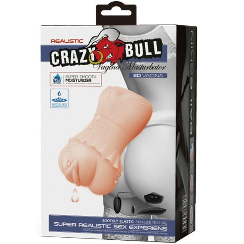 CRAZY BULL - MASTURBADOR DE VAGINA DE PELE DE GUA COM BALAS VIBRANTES - Intimate Vibes