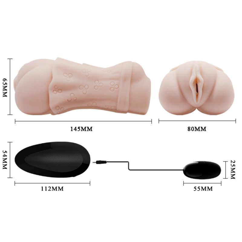 CRAZY BULL - MASTURBADOR VAGINA WATER SKIN CON BALA VIBRADORA 2