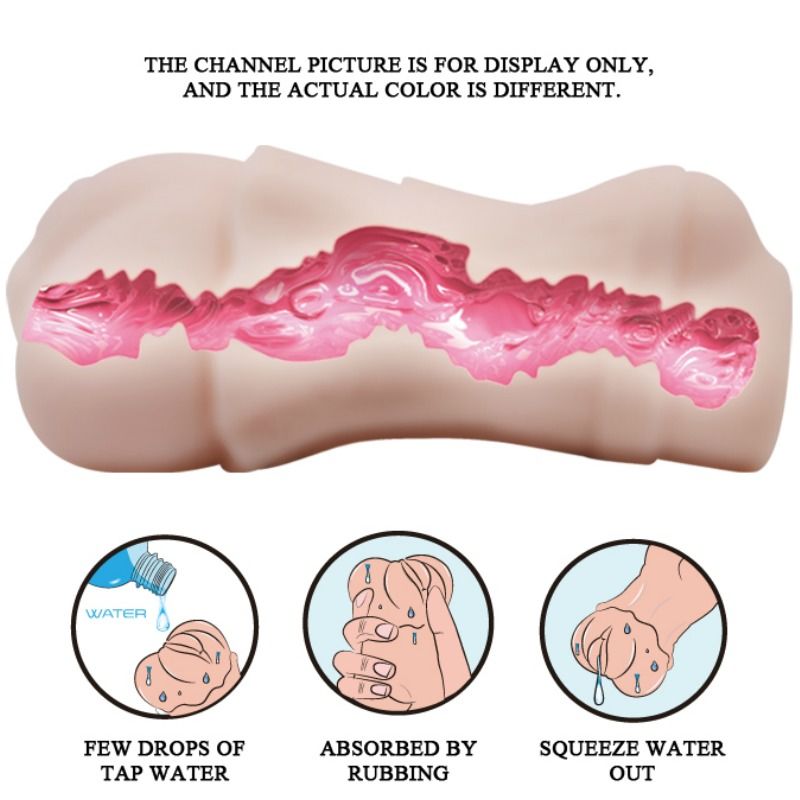 CRAZY BULL - MASTURBADOR VAGINA WATER SKIN CON BALA VIBRADORA 2