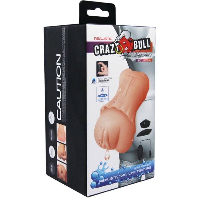 CRAZY BULL - MASTURBADOR VAGINA WATER SKIN CON BALA VIBRADORA 2