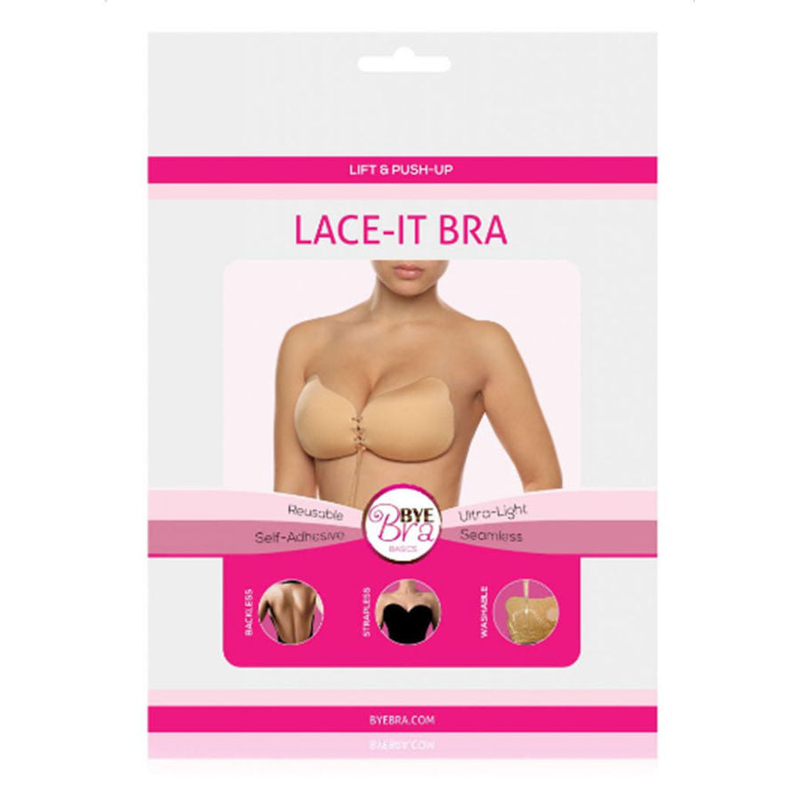 BYE-BRA - LACE-IT PUSH-UP ENHANCEMENT BLACK B CUP