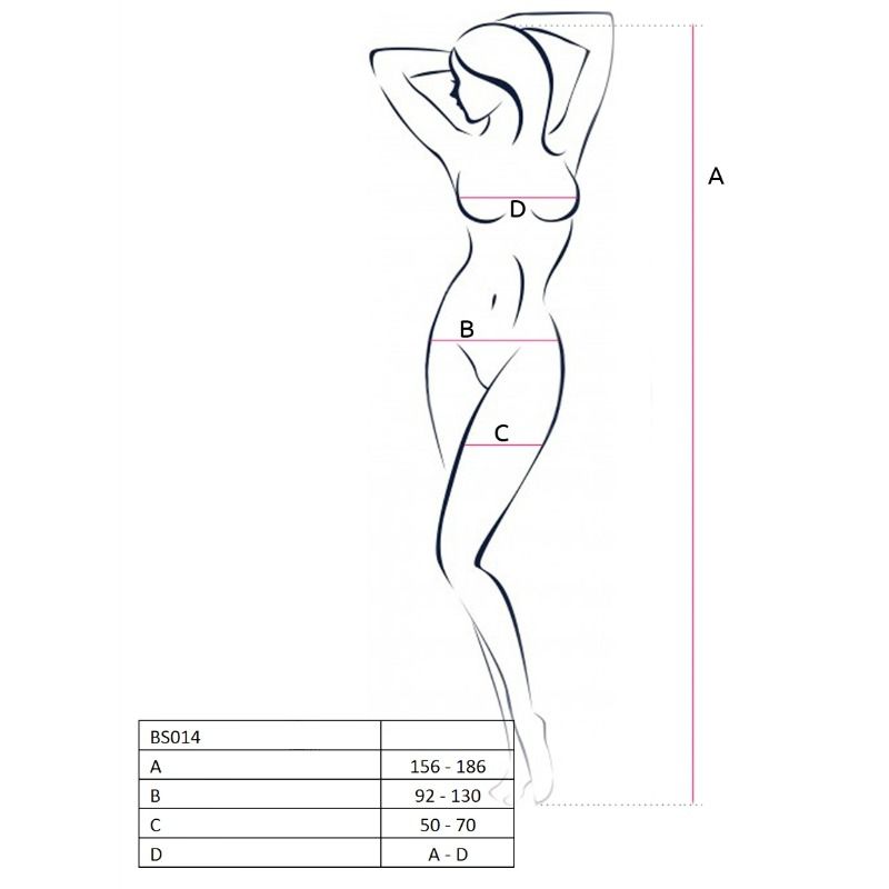 PASSION - WOMEN BS014 RED BODYSTOCK ONE SIZE