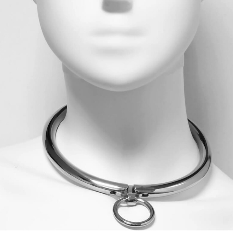 HARD METAL - COMBINED CLASP NECKLACE 10.5 CM