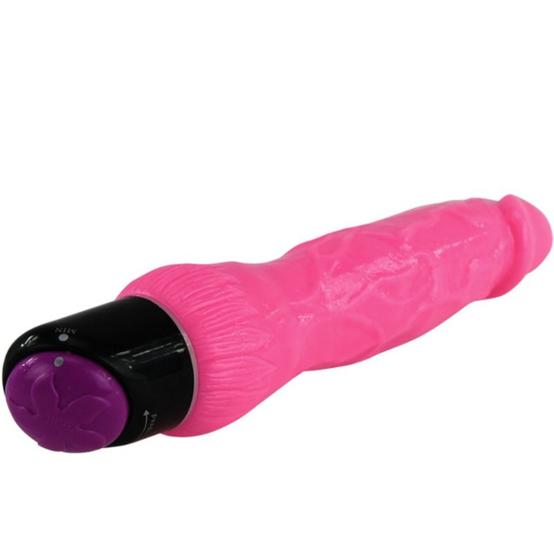 BAILE - PINK COLORFUL REALISTIC SEX VIBRATOR 24 CM