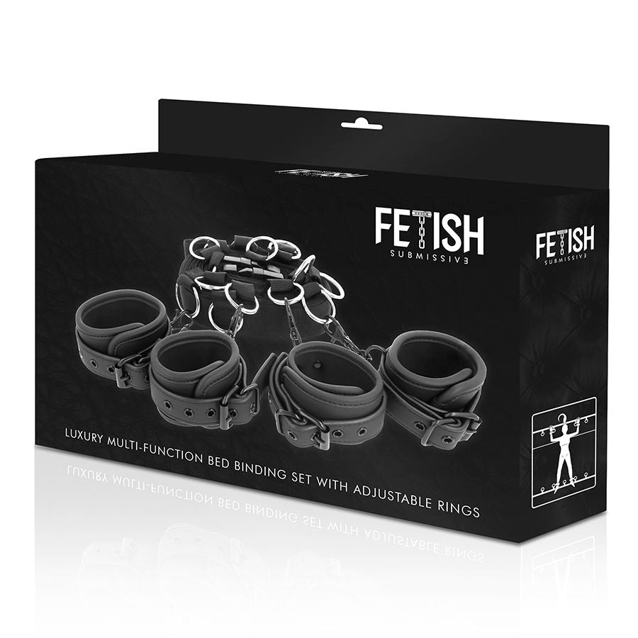 FETISH SUBMISSIVE - LUXURY BED TIE SET WITH NOPRENE LINING