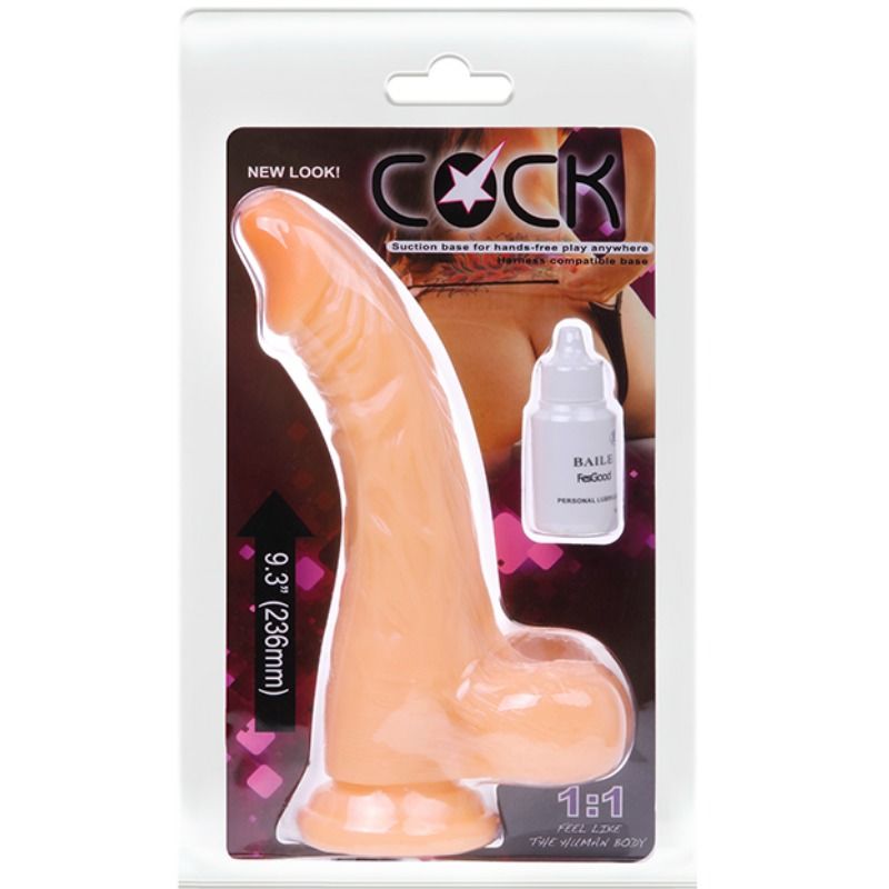 BAILE - REALISTIC COCK DILDO WITH VIBRATOR