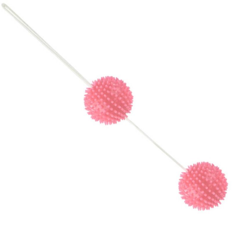 BAILE - BOLAS TEXTURIZADAS DEEP PLEASURE ROSA 3,6 CM