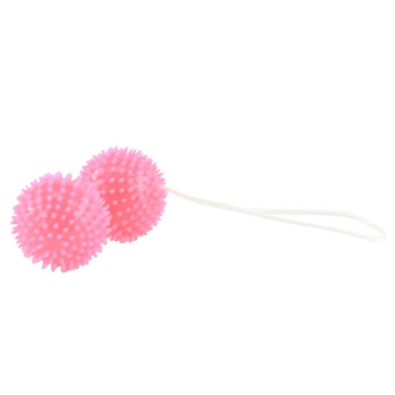 BAILE - BOLAS TEXTURIZADAS DEEP PLEASURE ROSA 3,6 CM