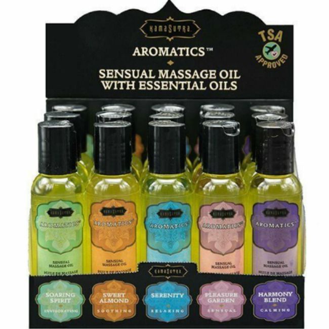 KAMASUTRA - SET DE 15 ACEITES DE MASAJE + CAJA EXPOSITOR