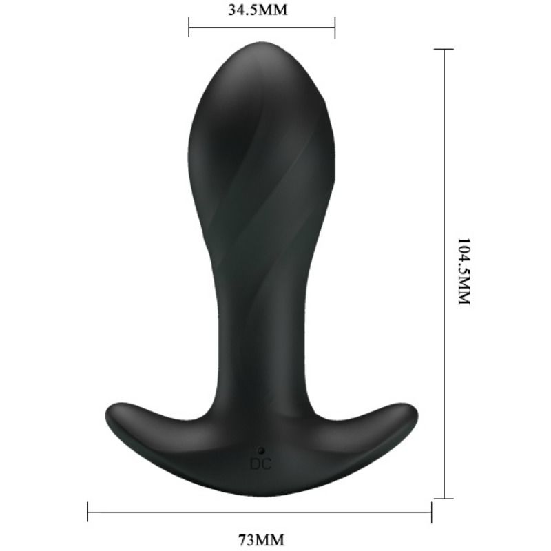 PRETTY LOVE - VIBRADOR ANAL NEGRO BLACK LOVE