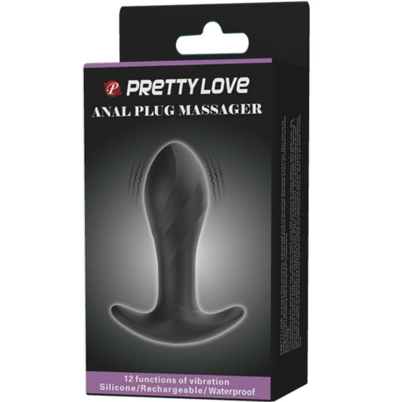 PRETTY LOVE - VIBRADOR ANAL NEGRO BLACK LOVE