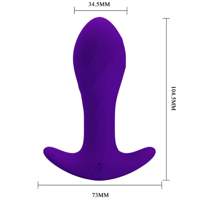 PRETTY LOVE - VIBRADOR ANAL MORADO
