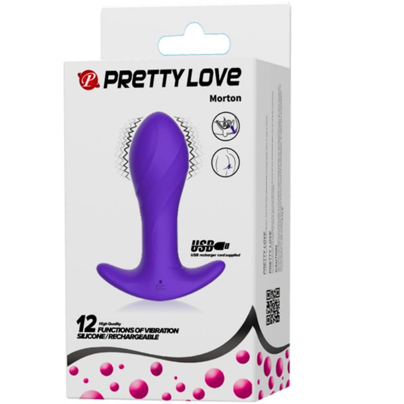 PRETTY LOVE - VIBRADOR ANAL MORADO