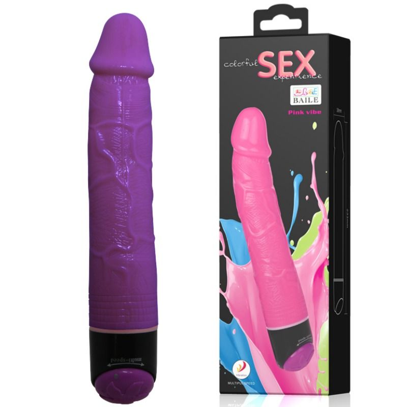 BAILE - LILS COLORFUL SEX REALISTIC VIBRATOR 23 CM