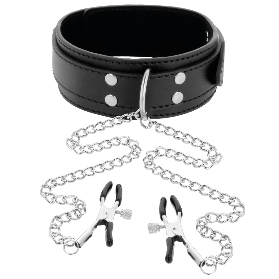 DARKNESS - NECKLACE WITH BLACK TOE CLIPS