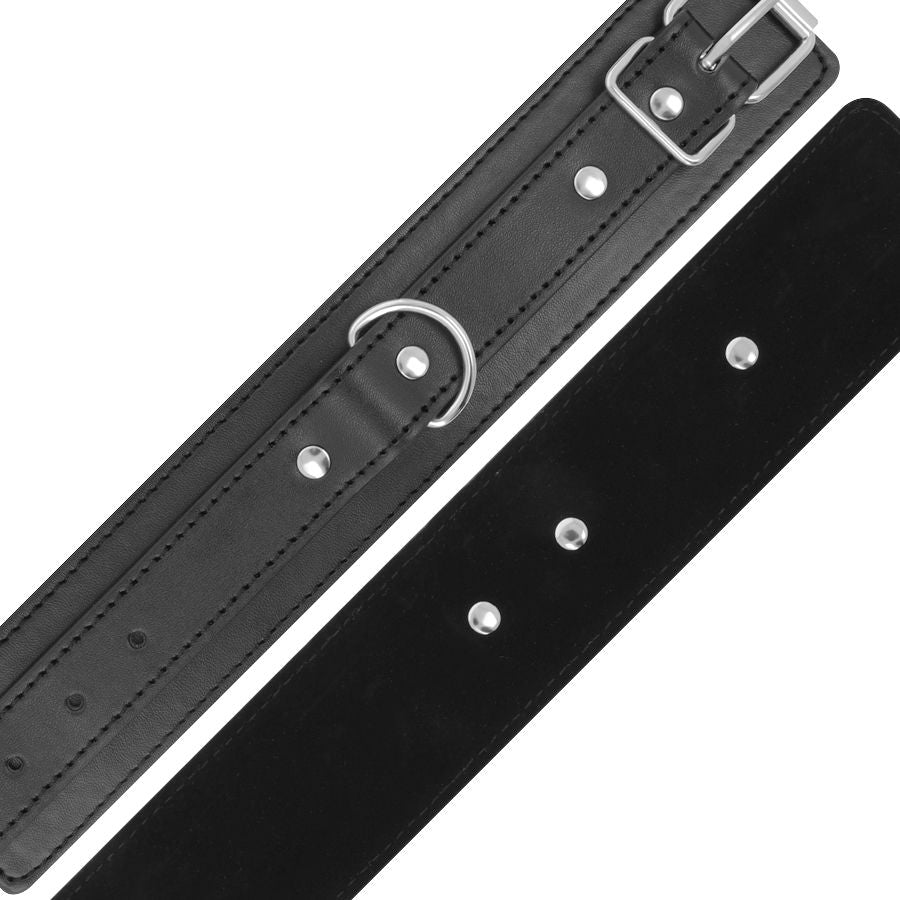 DARKNESS - ADJUSTABLE BLACK HANDCUFFS WITH DOUBLE REINFORCEMENT TAPE