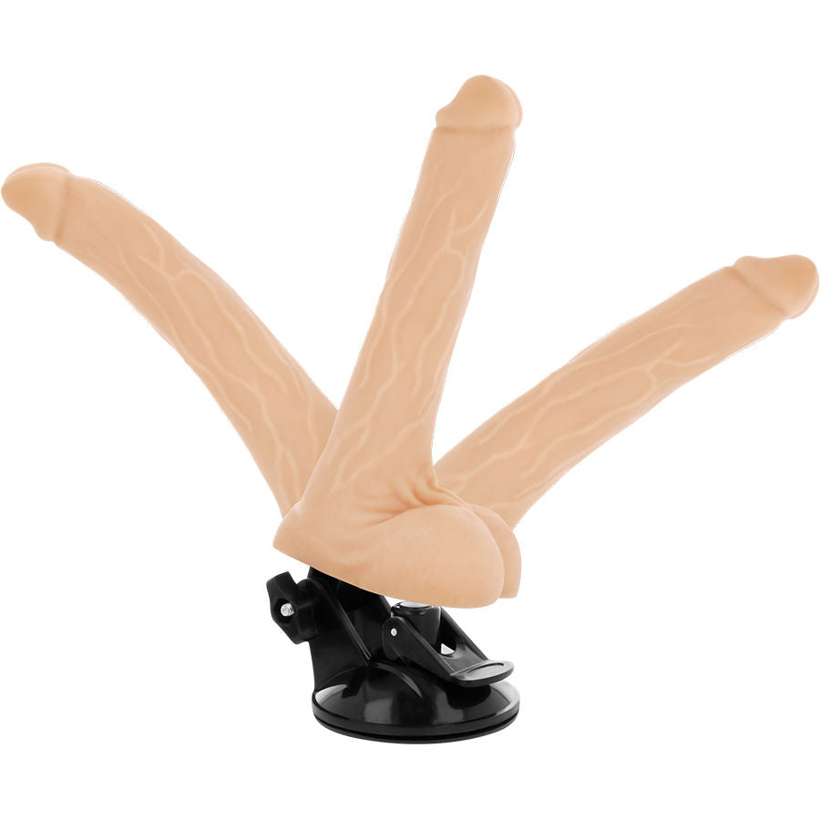 BASECOCK - BLACK REMOTE CONTROL ARTICULABLE VIBRATOR 18.5 CM -O- 4 CM