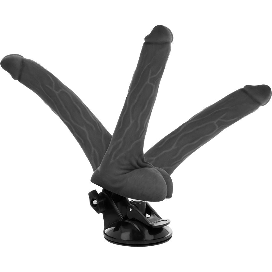 BASECOCK - BLACK REMOTE CONTROL ARTICULABLE VIBRATOR 18.5 CM -O- 4 CM