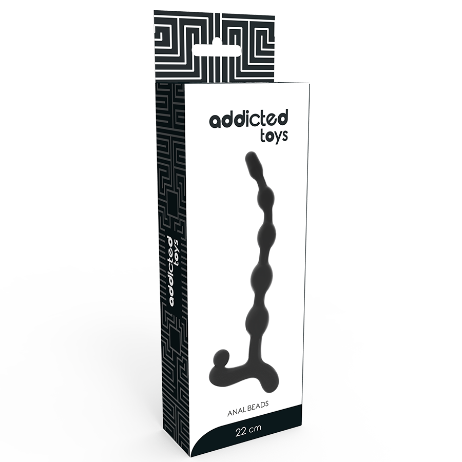JUGUETES ADICTOS - BOLAS ANALES NEGRAS 22 CM