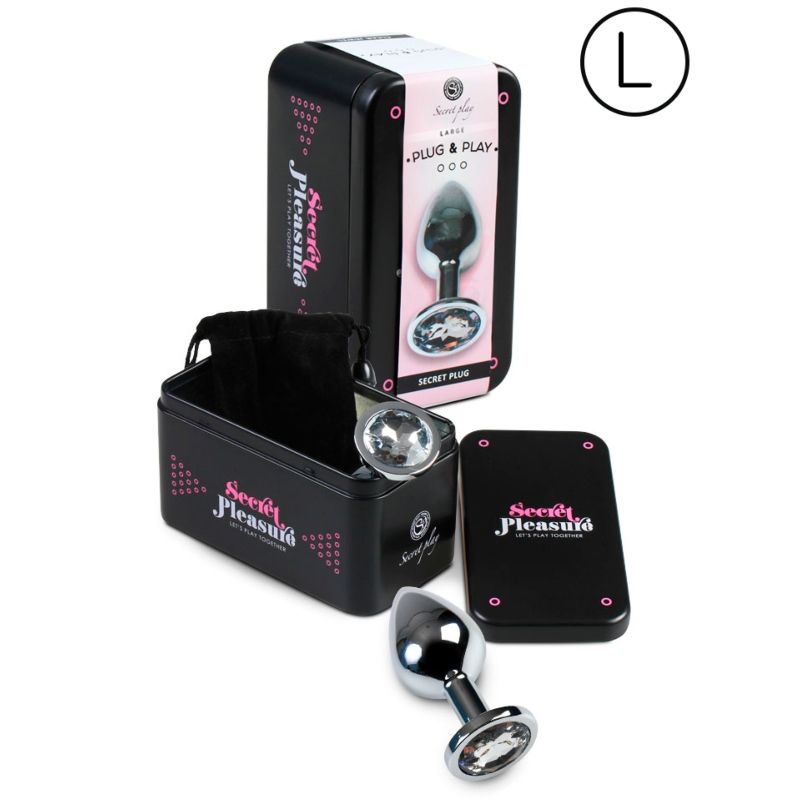 SECRETPLAY - ANAL PLUG SIZE L - TRANSPARENT