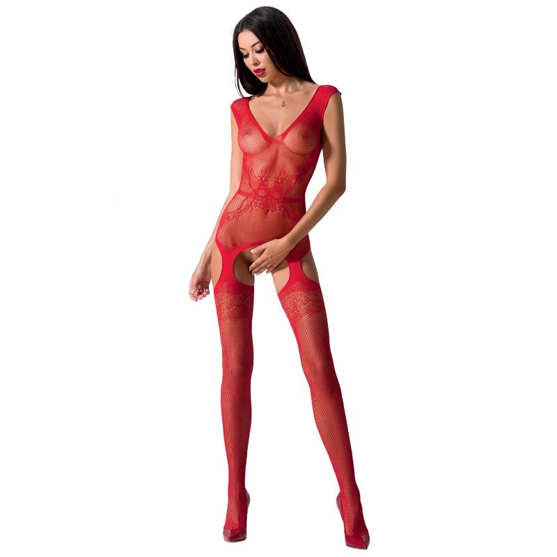 PASSION - WOMAN BS062 RED BODYSTOCK ONE SIZE