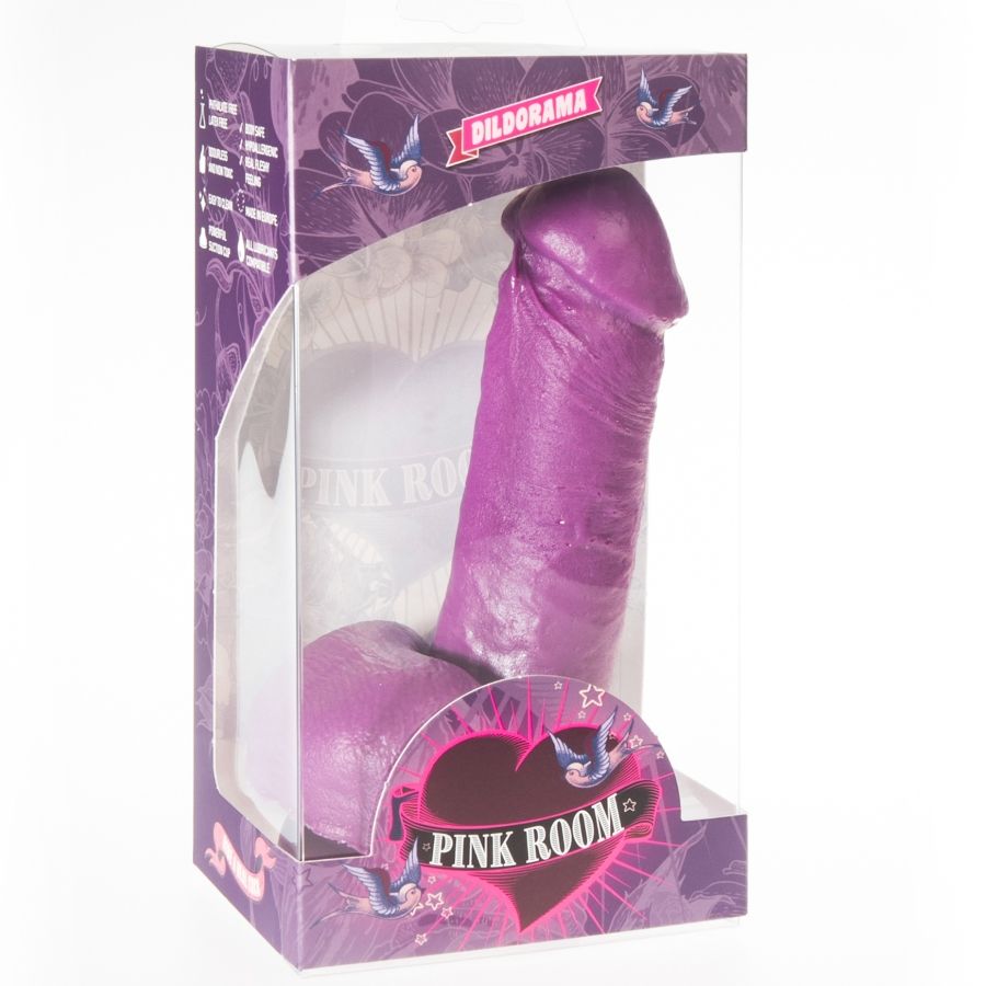 PINK ROOM - NOT REALISTIC PURPLE DILDO 16 CM