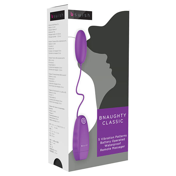 BNAUGHTY CLASSIC PURPLE VIBRATING BULLET