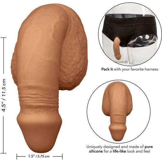 CALEXOTICS - ENVASE PENE SILICONA 12,75 CM CARAMELO