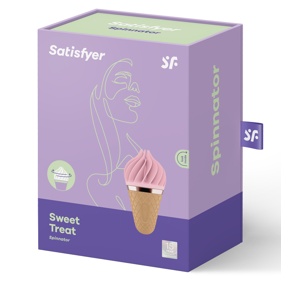 SATISFYER - SPINNATOR DULCE DELICIAS MARRÓN Y ROSA