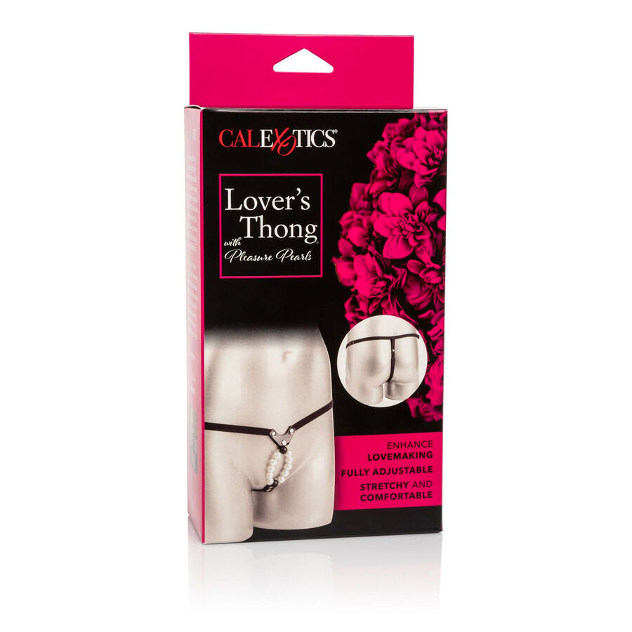 CALEXOTICS - LOVERS THONG W. PEARLS OF PLEASURE